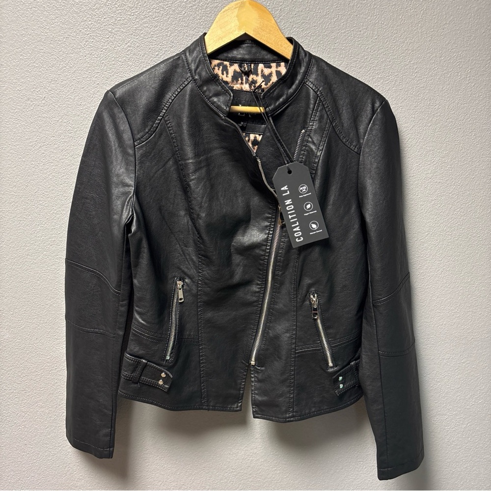 Coalition LA Black Leather Women's Jacket